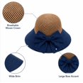 thumbnail image 3 of Women’s Wide Brim Straw Sun Hat, Floppy Beach Hat for Summer Travel, Vacation, Pool and Outdoor Wear, Black, TIKA, 3 of 7