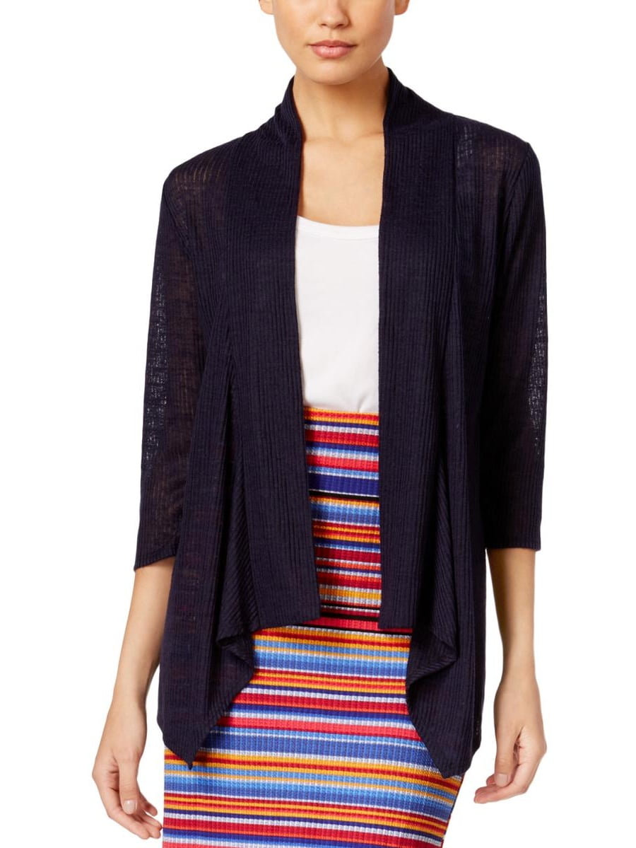 Womens Open Front Illusion Cardigan 
