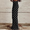 thumbnail image 4 of Xdegoge Polka Dot Flare Jeans for Women High Waisted Straight Leg Printed Trousers Classic Button Fly Stretchy Comfy Y2K Fashion Bottoms Streetwear Casual Dating, 4 of 6