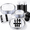 Clear and Black-25, variant on Clear and Black 50 Count Disposable Party Supply Dinnerware Set