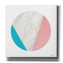 Epic Graffiti 'Pink Marble Circle III' by Seven Trees Design, Canvas Wall Art, 37"x37"