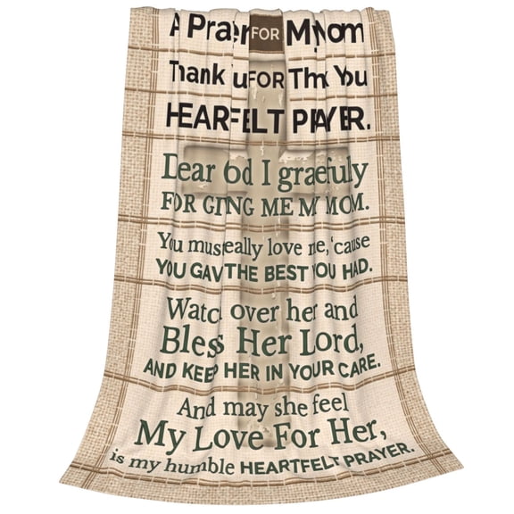 Mom Throw Blanket Gifts from Daughter and Son Soft Fluffy Warm Throw for Couch and Bed 50x40