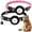 Black & Pink, variant on IC ICLOVER 2 Pack Breakaway Airtag Cat Collar, Reflective Kitten Strap with Air Tag Case and Bell for Cat Kitten and Extra Small Dog, Black