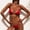 Red, variant on Bikinis for Women Bandeau Sexy Bikini Printed Two-piece Printed Swimsuit Beachwear Set Vacation Beach Swimwear Summer Clearance