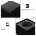 thumbnail image 4 of SHISUYAN 2Pcs Portable ABS Injection Molding Square Shaped Interview Mic Microphone Logo Flag Station Logo (Black), 4 of 8