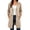 Beige, variant on BXJX Womens Long Hoodies with Zipper, Casual Drawstring Waist Fall Long Sleeve Jackets with Pockets Beige Size S-2XL