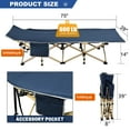 thumbnail image 3 of MOPHOTO Folding Camping Cot for Adults, Portable Folding Bed with Carry Bags for Outdoor Travel Camp Beach Vacation, 3 of 5