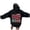 Black, variant on NinXxx Women's Letter Print Hoodie Long Sleeve with Pockets Navy M