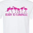 thumbnail image 4 of Inktastic Ready to Flamingle Pink Flock of Flamingos T-Shirt, 4 of 5