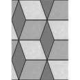thumbnail image 1 of Ahgly Company Indoor Rectangle Patterned Gray Novelty Area Rugs, 3' x 5', 1 of 6