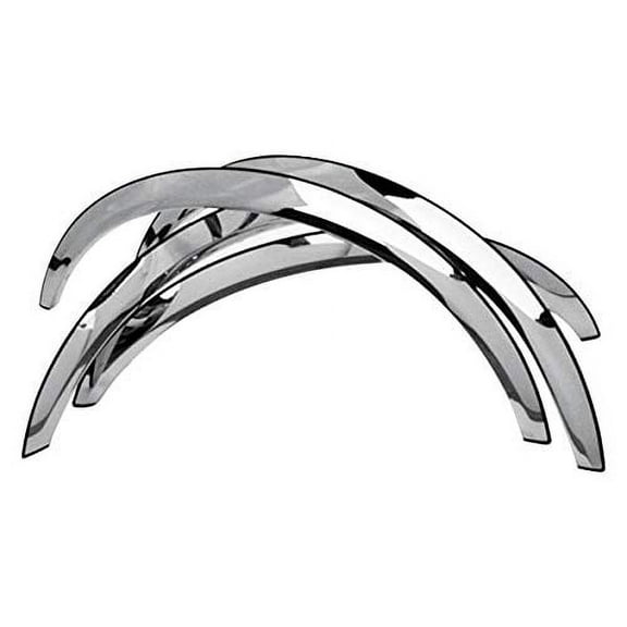 QMI 275504 -Fender Trim Compatible With Ford Escape Mirror Polished Stainless Steel Wide Width Set Of 4