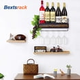 thumbnail image 4 of Bextsrack 5 Long Stem Glass Holder Wall Mounted Wine Rack Store Red, White, Champagne, Home Kitchen Decor,Bronze, 4 of 7