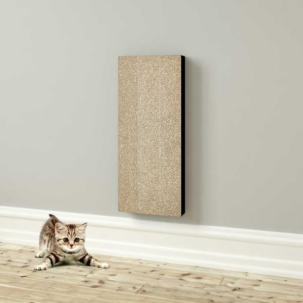 Way Basics Cat Scratcher Wall Pad Espresso Walmart Com Walmart Com