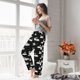thumbnail image 5 of Balery Swan And Dragonflies Pantalones de pijama para mujer, pijamas ultraligeros, pantalones de estar por casa-Medium, 5 of 6