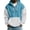 Cyan, variant on Men's Versatile Daily Quarter-Zip Hooded Waffle Knit Sweatshirt, Thickened Fleece Texture Pullover, Fall Spring Casual Wear,Blue,L