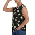 thumbnail image 3 of Balery Daisy Camisetas sin mangas para hombre, absorbe la humedad y protege contra el mal olor.-3X-Large, 3 of 7
