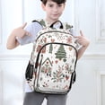 thumbnail image 6 of FORMRS Unisex School Backpack 17" Student Travel Bag with Laptop Compartment, White Nordic Christmas House, 6 of 7