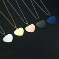 thumbnail image 5 of Silver/Gold/Black/Blue/Rose Gold Stainless Steel Love Hearts Pendant Necklaces, 5 of 9