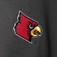 thumbnail image 3 of Men's Colosseum Charcoal Louisville Cardinals Tortugas Logo Quarter-Zip Jacket, 3 of 4