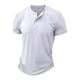 thumbnail image 1 of pstuiky Mangas cortas para hombre, Camiseta de manga corta para hombre, estilo informal, lisa, con cuello vuelto, botones y blusa ropa de hombre xxl, 1 of 4