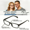 thumbnail image 3 of Multifocal One Power Readers Reading Glasses Men Women High Quality Auto Adjusting Clear Reading Glasses Square, 3 of 5