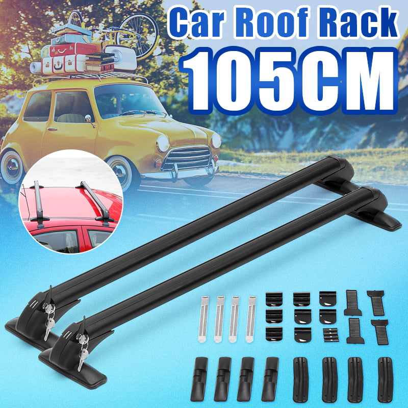 41.3" Car Roof Rack Aluminum Adjustable Cross Bar Luggage Carrier Window