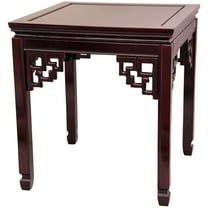 Oriental Furniture Rosewood Square Ming Table, Rosewood