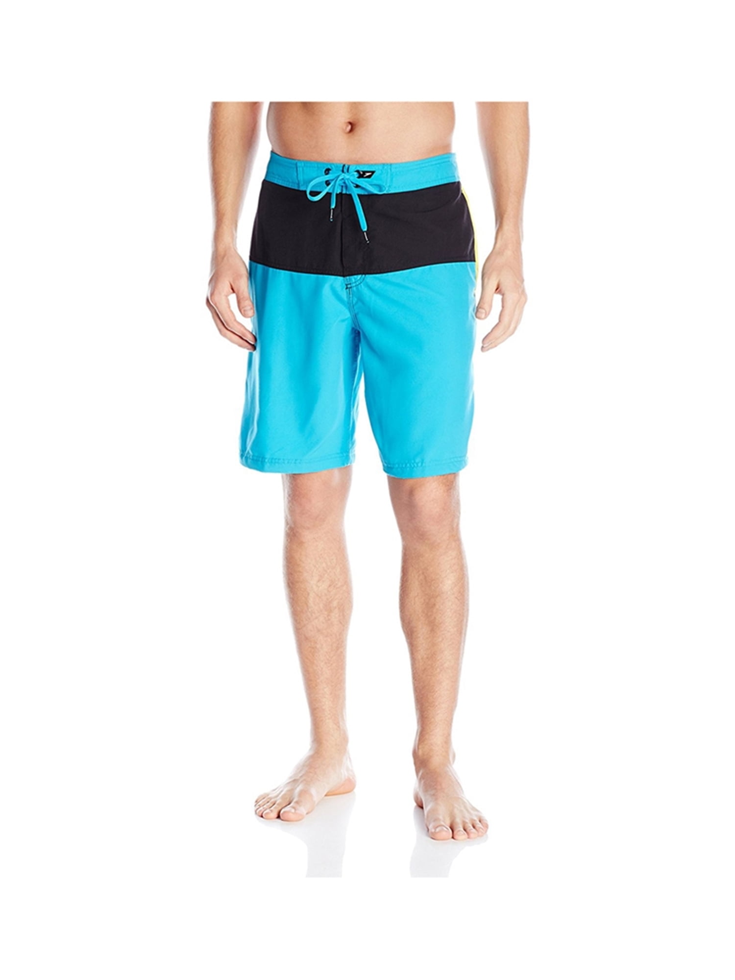 Speedo Mens Long Bay Swim Bottom Trunks cyan S Walmart Canada