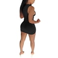 thumbnail image 4 of xiaxaixu Robe Aguichant pour Femmes + Col Licou Couleur Unie Ajourée une-Pièce, 4 of 9