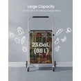 thumbnail image 5 of Foldable Shopping Cart, Heavy Duty Grocery Cart, Utility Cart, 360° Swivelford Fabric Bag Removable Basket, 5 of 6