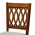 thumbnail image 6 of Baxton Studio Florencia Grey Fabric and Walnut Brown Wood 6-Piece Dining Set, 6 of 11