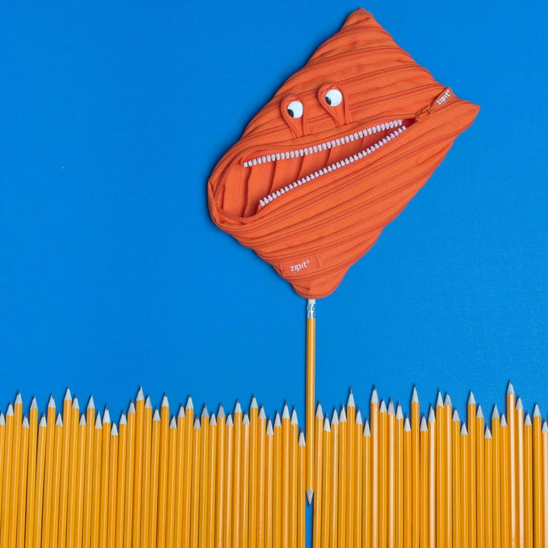 MSPC Cute Pencil Case for Kids Space Travel Theme, Size: 21, Orange