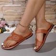 thumbnail image 1 of WILLBEST Boot Slippers Women Sandals Fashion New Pattern Solid Color Flat Bottom Lightweight and Comfortable Summer Set Toe Slippers, 1 of 8