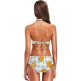 thumbnail image 5 of Dreamtimes Orange Fruit Daisy Plaid Swimsuits Padded Bikini Sets Sexy Swimwear for Women, Small, 5 of 7