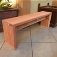 thumbnail image 2 of Best Redwood 5ft Farmhouse Solid Wood Outdoor Bench in Natural, 2 of 2