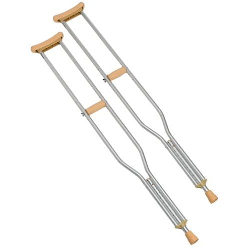 Carex Push Button Aluminum Crutch, Tall