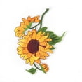 thumbnail image 5 of sunflower iron on patch embroidered clothes patch for clothing garment apparel, 5 of 6