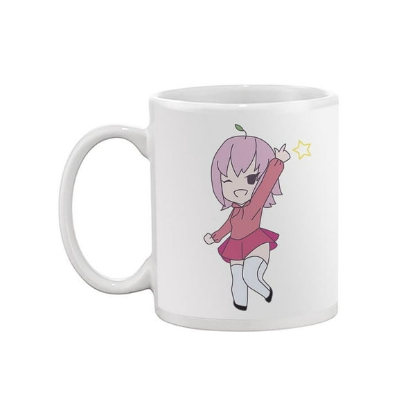 Cute Cheerful Girl Mug - Image by Shutterstock