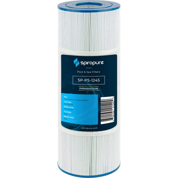 SpiroPure Replacement for Easy Clear C550 Hayward CX 550 Pleatco PA55 Unicel C-7455 Pure N Clean PC-1245 Filbur FC-1245 Hot Tub Spa Pool Filter Replacement Cartridge