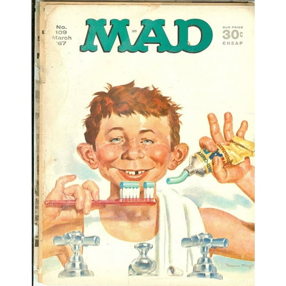 MAD Magazine #109 March 1967 (POOR Condition Detach Cover)