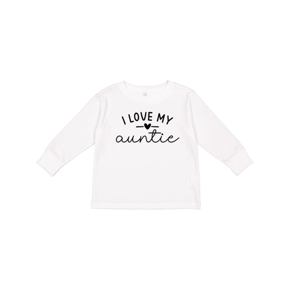 Inktastic I Love My Auntie Boys or Girls Long Sleeve Toddler T-Shirt
