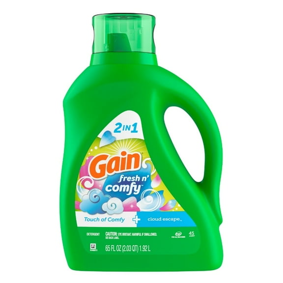 Gain Cloud Escape   Cashmere Touch Liquid Laundry Detergent (Pack 1) - 45 Loads, 65fl