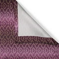 thumbnail image 3 of Ambesonne Yellow Damask Kitchen Curtains, Zigzag and Hearts, 55"x39", Pale Yellow Purple, 3 of 3