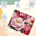 thumbnail image 3 of Peony Gaming Mouse Pad Desk Mat, Square 8.3x9.8 Inch Non-Slip Rubber Bottom Printed Design for Office and Gaming, 3 of 6
