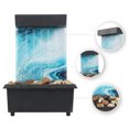 thumbnail image 4 of Fuente de Mesa de Relajación Interior, Fuente de Agua, Decoración de Escritorio, Enchufe de La UE , Estilo 4, Multi Soledad Cascada de la fuente interior, 4 of 7