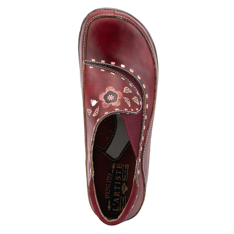 L\'Artiste by Spring Step Burbank or Sherbet hand-painted leather clogs Amazon.com | L main image 3