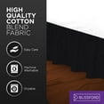 thumbnail image 6 of Ruffled Bed Skirt (Twin XL, Black) 18 inch Drop Dust Ruffle with Platform, Poly/Cotton Fabric, Available in All Bed Sizes and 14 Colors - Blissford, 6 of 6