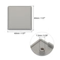 thumbnail image 2 of Unique Bargains Plastique Standard Carré Aluminium Extrusion Embout Gris Chariot 40x40mm, Aquarium Rack, Rack de Stockage 40Pcs, 2 of 6