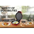 thumbnail image 2 of Courant 7-inch Personal Griddle and Pizza Maker - Red, 2 of 6