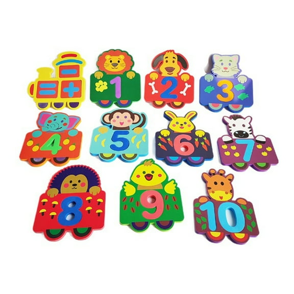 ChicYu Bath Number Puzzle Toys EVA Educational Learning Aid for Kids Supporting Early Math Skills Development During Water Play Activities